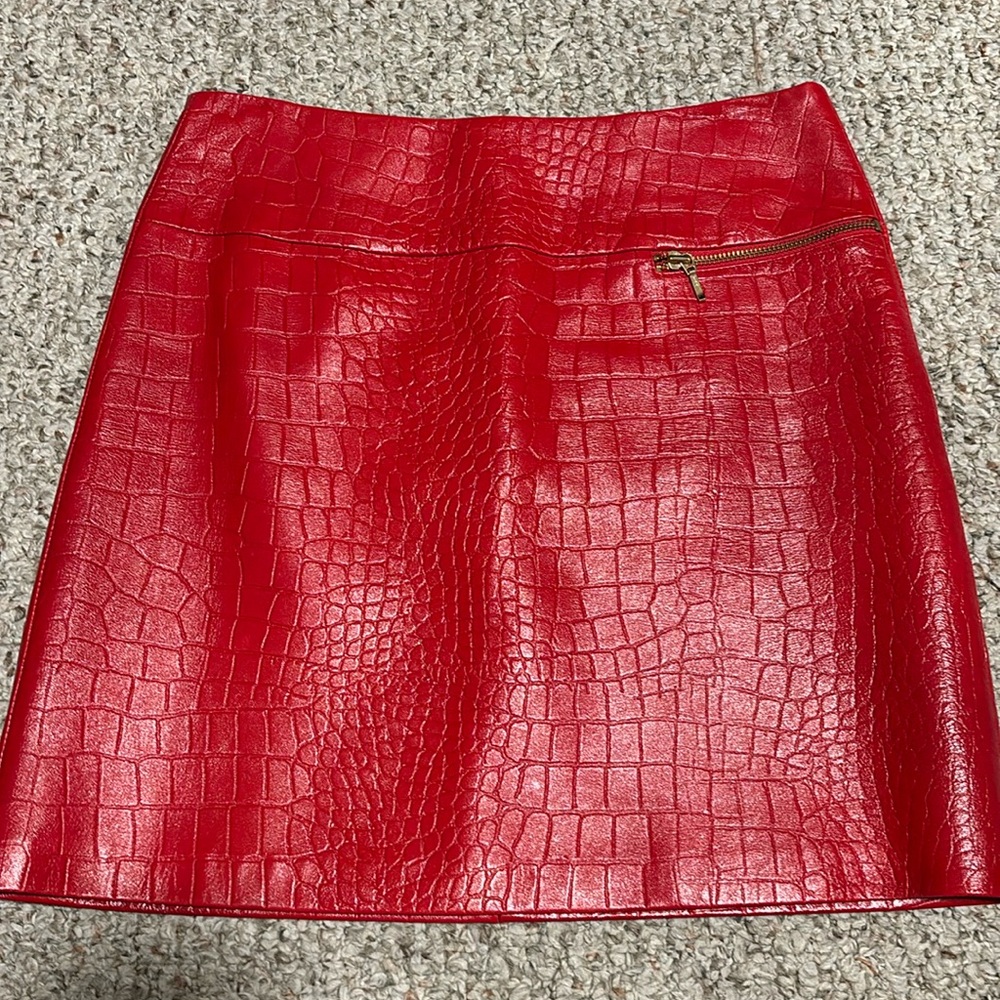 100% Leather skirt, size 2